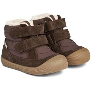 Wheat Daxi Kinderschoenen voor kinderen, uniseks, wol, Tex, babyleer, 50% textiel, ademend, waterdicht, 3053 Donkerbruin, 26 EU