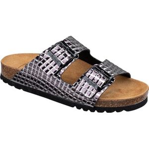 Scholl Josephine damessandalen, Zwart Zilver, 40 EU