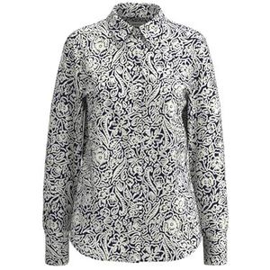 Seidensticker Damesblouse - hemdblouse - regular fit - gemakkelijk te strijken - hemdblousekraag - lange mouwen, blauw, 38