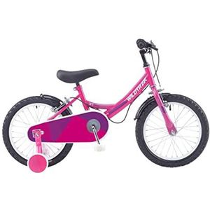 Wildtrak - 16 inch fiets voor kinderen van 3 tot 7 jaar met steunwielen – roze