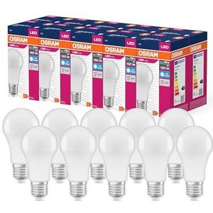 OSRAM LED STAR VALUE KLASSISK A100 LED LAMP til E27-stik, pæreform, fre, 1521 lumen, dagslys hvid (6500k), udskiftning til konventionelle 100W pærer, ikke dæmpbar, 10-pack