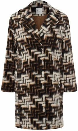 Brax - DAVOS - Lange Jas - Met Reverskraag - Dames