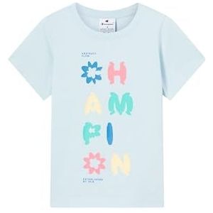 Champion Legacy Girls, grafisch T-shirt met ronde hals, L, lichtblauw, Lichtblauw, L