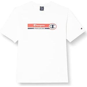 Champion Legacy Graphic Shop Authentic S/S T-shirt voor heren, Wit, L