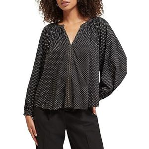 Scotch & Soda Balloon Sleeve Geborduurde top, Polka Evening Black 6728, 38