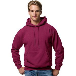 Hanes Heren Trui EcoSmart Hooded Sweatshirt, Kardinaal, 3XL