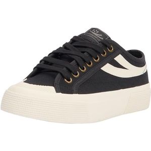 Superga Lamew 2790 Damessneakers, Black White Ivoor, 35 EU