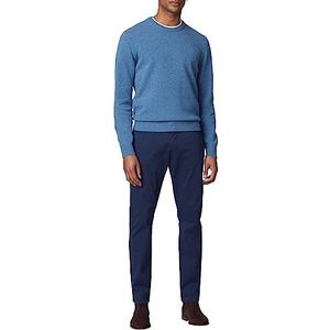 Hackett London Heren Satijn 5PKT broek, blauw (Navy Blazer), 42W/32L, Blauw (marine Blazer), 42W / 32L