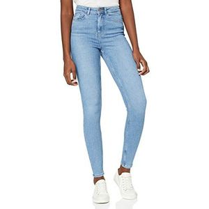 PIECES Skinny Fit Jeans voor dames, hoge taille, blauw (light blue denim), XS