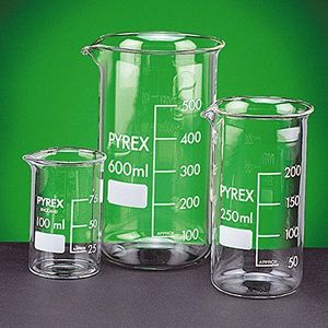 SCILABWARE 001114 Bécher 400 ml Pyrex-glas, hoge vorm (10 stuks)