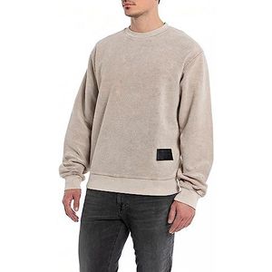 Replay Sweatshirt voor heren, regular fit, 756 Sandshell, XS