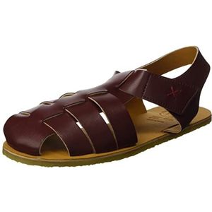 Pololo Unisex kinderen Ibiza Vegan Red Sandalen, wit, 24 EU