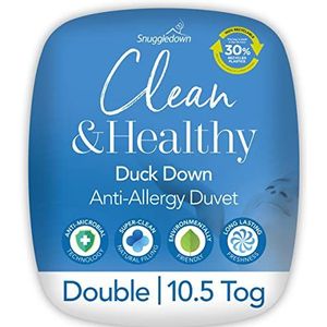 Snuggledown Clean and Healthy Duck Down Dubbel Dekbed 10,5 Tog All Year Round Dekbed Tweepersoonsbed
