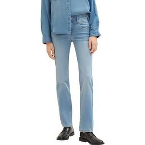 TOM TAILOR Alexa Straight Jeans voor dames, 10280 - Light Stone Wash Denim, 32W x 32L