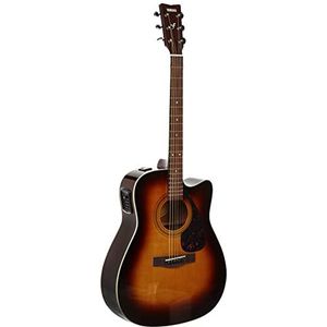 Yamaha FX370C Elektroakoestische gitaar met Cutaway: Tobacco Sunburst