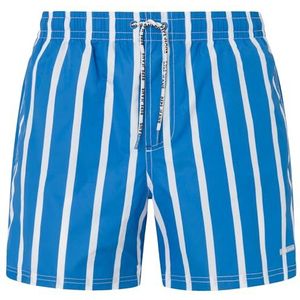 Pepe Jeans Heren Streep Zwembroek, Blauw (Blauw), XL, Blauw (blauw), XL