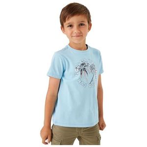 O45400_Boys T-shirt ss, lichtblauw, 104 cm