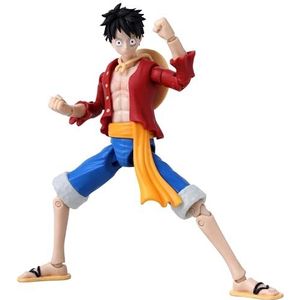 Bandai - Anime Heroes - One Piece - 17 cm Anime Heroes figuur - Rufy - Monkey D. Luffy - Officieel gelicentieerd One Piece - Gezamenlijke figuur van Rufy - Speelgoed voor kinderen vanaf 4 jaar - 37008