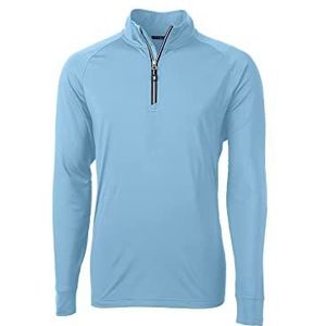 Cutter & Buck mens Long Sleeve Adapt Eco Knit Quarter Zip Pullover Shirt, Atlas, Large US