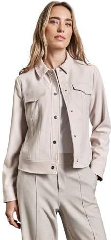 STREET ONE Jas in velours look, beige (Smooth Sand), 42