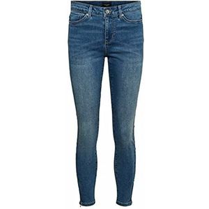 Vero Moda VMTilde Skinny Fit Jeans voor dames, normale taille en enkel, blauw (medium blue denim), XS