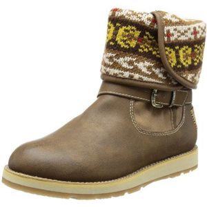 s.Oliver Casual sneeuwlaarzen voor dames, Beige Beige Antilopen 375, 40 EU