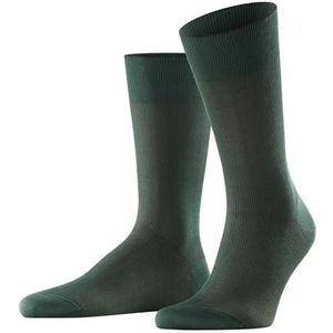 FALKE Heren Sokken Fine Shadow M SO Katoen Gedessineerd 1 Paar, Groen (Hunter Green 7441), 43-44