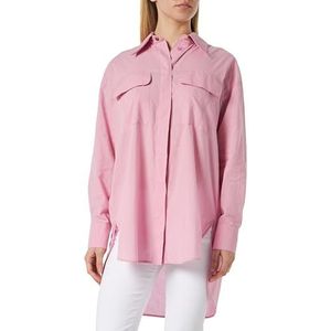 Pinko Valdora mousseline-overhemd met hoofd gekleurd, N98_orchideeënrook, 34 NL