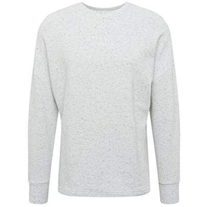 Urban Classics Herentrui Cut On Sleeves Interlock Crew Sweatshirt, Grijs (Light Grey 00143), 4XL