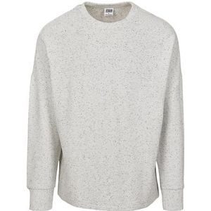 Urban Classics Herentrui Cut On Sleeves Interlock Crew Sweatshirt, Grijs (Light Grey 00143), 4XL