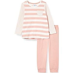 Sanetta Meisjespyjama lang roze pyjamaset, Zilverroze., 98 cm