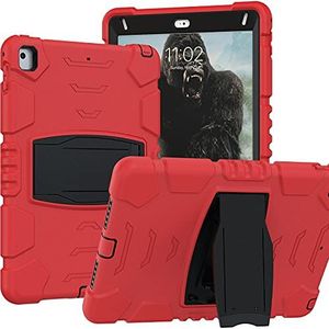 Beschermhoes voor iPad Pro 12,9 inch (2018/2020), beschermhoes met standaard en penhouder, schokbestendig, rood