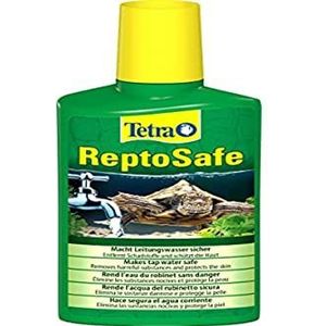 Tetra ReptoSafe Waterbehandelaar, bereidt leidingwater veilig voor waterschildpadden, ideaal bij het opnieuw opzetten van een aqua-terrarium en bij waterwisseling, fles van 250 ml