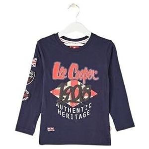 Lee Cooper GLC080820S TML T-shirt, 6 jaar, voor jongens, Marinier, 6 Jaren