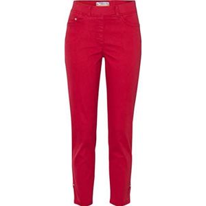 Raphaela by Brax Dames Lavina Fringe licht gekleurde denim jeans, warm rood, 42, Rood, 68