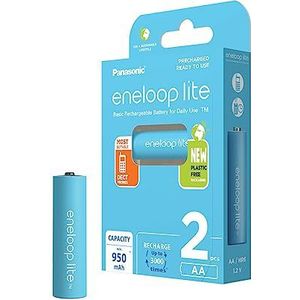 Panasonic eneloop lite oplaadbare AA batterij - 1000mAh - NiMH - 2 stuks