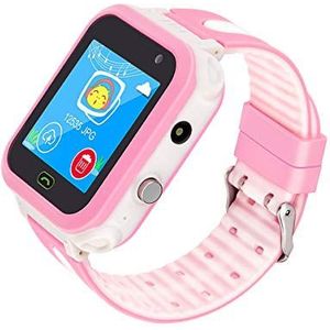 LiveGo Smartwatch voor kinderen, waterdicht, veilig, smartwatch met GPS-tracker, oproepen, SOS-camera voor kinderen, studenten van 3 tot 12 jaar (S10 roze)