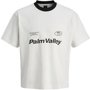 JACK & JONES Jcoretreat Contrast Tee Ss Crew Ne Jnr voor heren, cloud dancer, 152