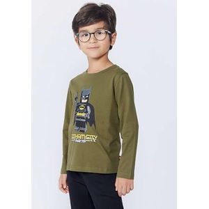 LEGO T-shirt voor jongens, Donkere Kaki, 116