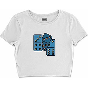 Bona Basics, Digitaal bedrukt, basic T-shirt voor dames,%100 katoen, wit, casual, damestops, maat: S, Wit, S kort