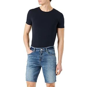 7 For All Mankind Heren JSSRC100 Denim Shorts, Mid Blue, Regular, blauw (mid blue), 36