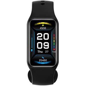 Blackview R1 Smartwatch voor dames en heren, waterdicht tot 20 m, zwart