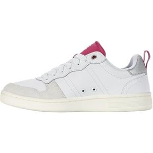 K-Swiss Lozan Match LTH Sneakers voor dames, wit/raspberry/sterwit/zilver, White Raspberry Starwhite Silver, 37 EU