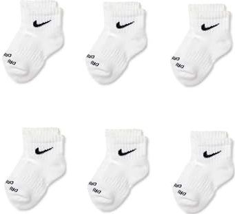 Nike - Dri-FIT Performance Basics - Enkelsokken - Wit Zwart - 6-Pack