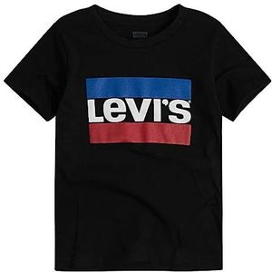 Levi's Kids Lvb Sportswear Logo Tee T-shirt voor jongens, Zwart, 4 Jaren