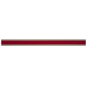 Berisfords lint Oatmeal Stripe, rood