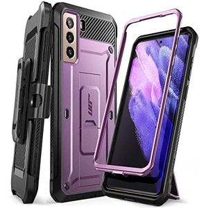 SUPCASE Unicorn Beetle Pro Dual Layer Robuuste Holster & Kickstand Case Zonder Screen Protector voor 6,2-Inch Galaxy S21 (2021 Release), Violet