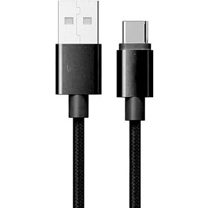 Levitantes USB naar type C kabel zwarte oplaadkabel 1 meter USB naar type C kabel platina USB naar type C snel opladen