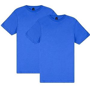 Gildan Heren Shirt (Pack van 2), Koninklijk, XL