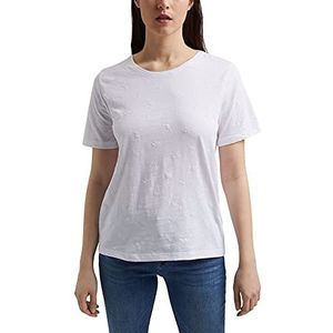 ESPRIT Dames T-shirt 021ee1k337, 100/wit, S, 100/wit., S